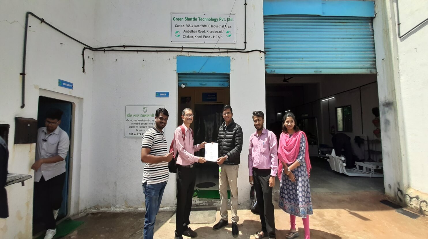 Industrial Visit: Green Shuttle Technology Pvt. Ltd, Kharabwadi, Chakan 2, PCPolytechnic