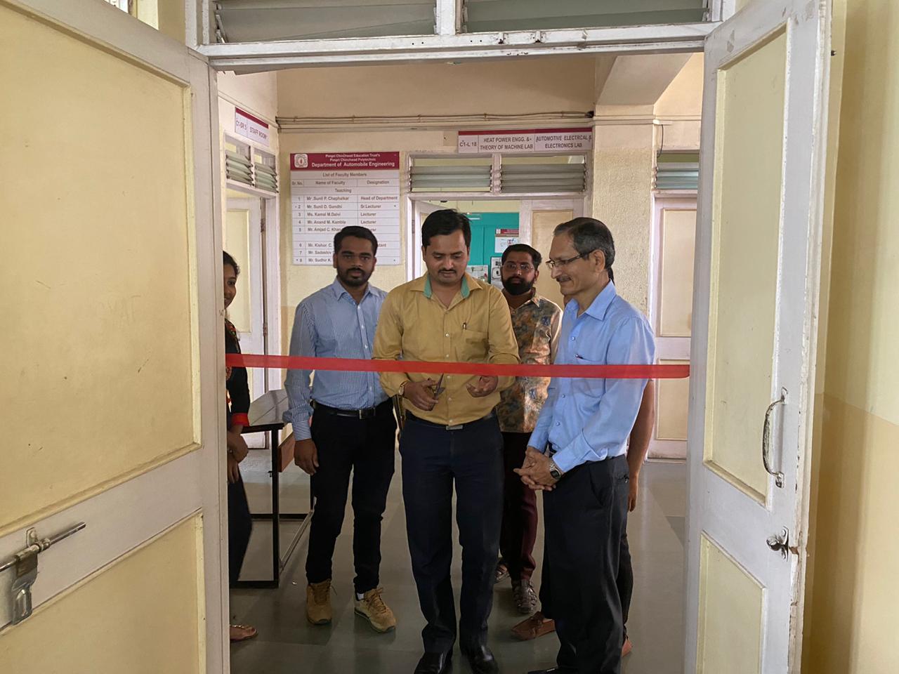 Inauguration of  Project Exhibition cum competition by Mr. Ganesh Dahibhate, PCPolytechnic