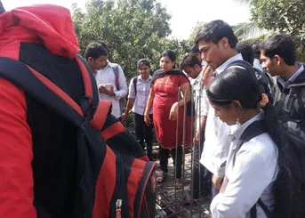 PCP civil engg diploma college students are learn new things and make them responsible citizens