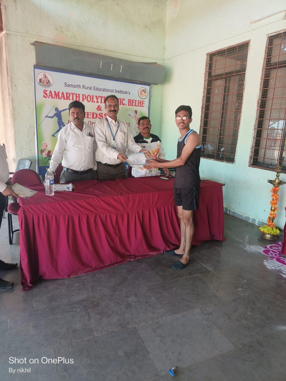 runner up in state tournament conducted in Saint Dyneshwar Stadium, PCP