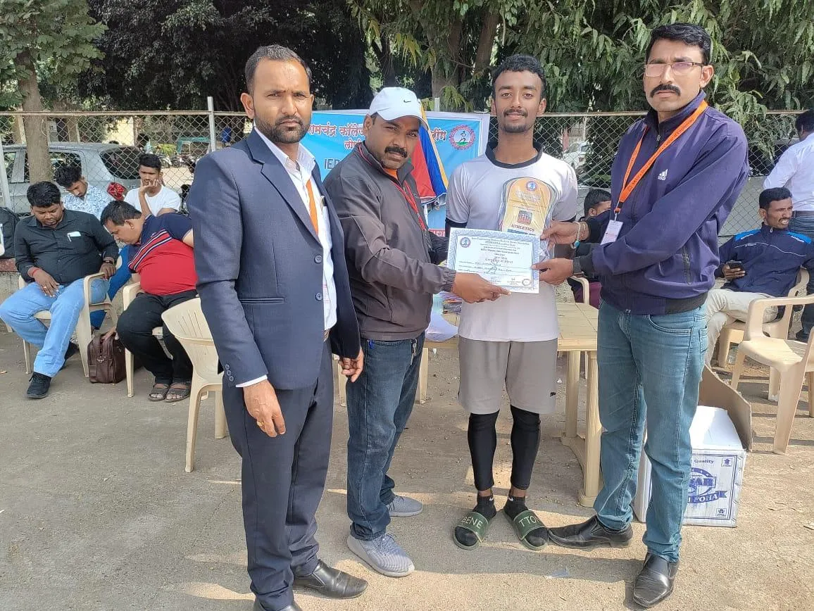 runner up in state tournament conducted in Saint Dyneshwar Stadium, PCP