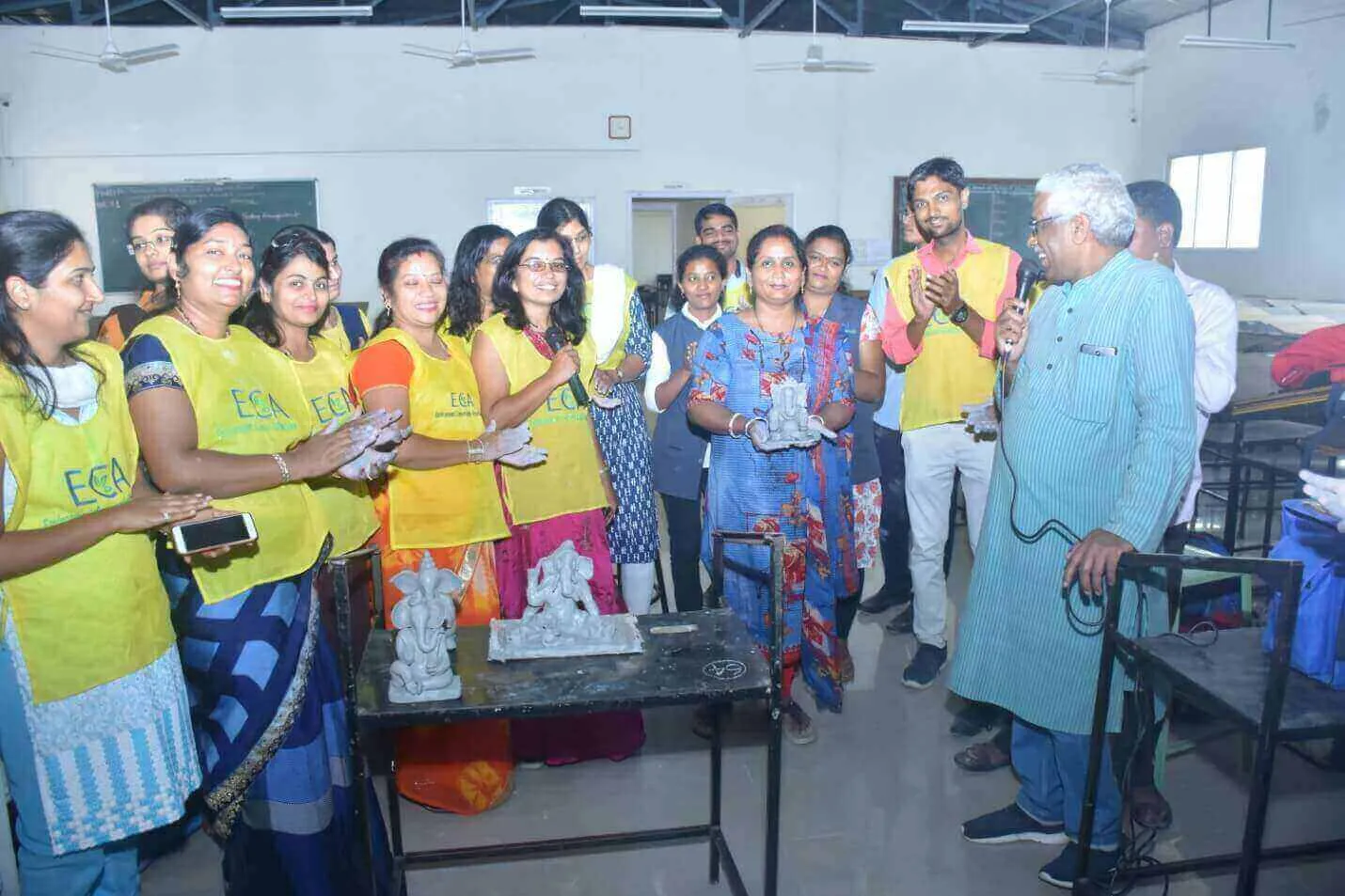 Some of GANESH idol made by E&TC staff, PC Polytechnic, Akurdi