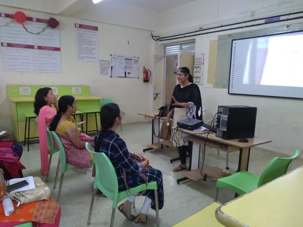 Students and staff participating in GANESH idol making workshop, PC Polytechnic, Akurdi
