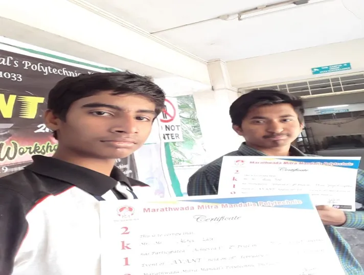 PC Polytechnic Student Participation in “Marathawada Mitra Mandal Polytechnic”,Pune Event  and Date: Project  Competition,28/02/2019