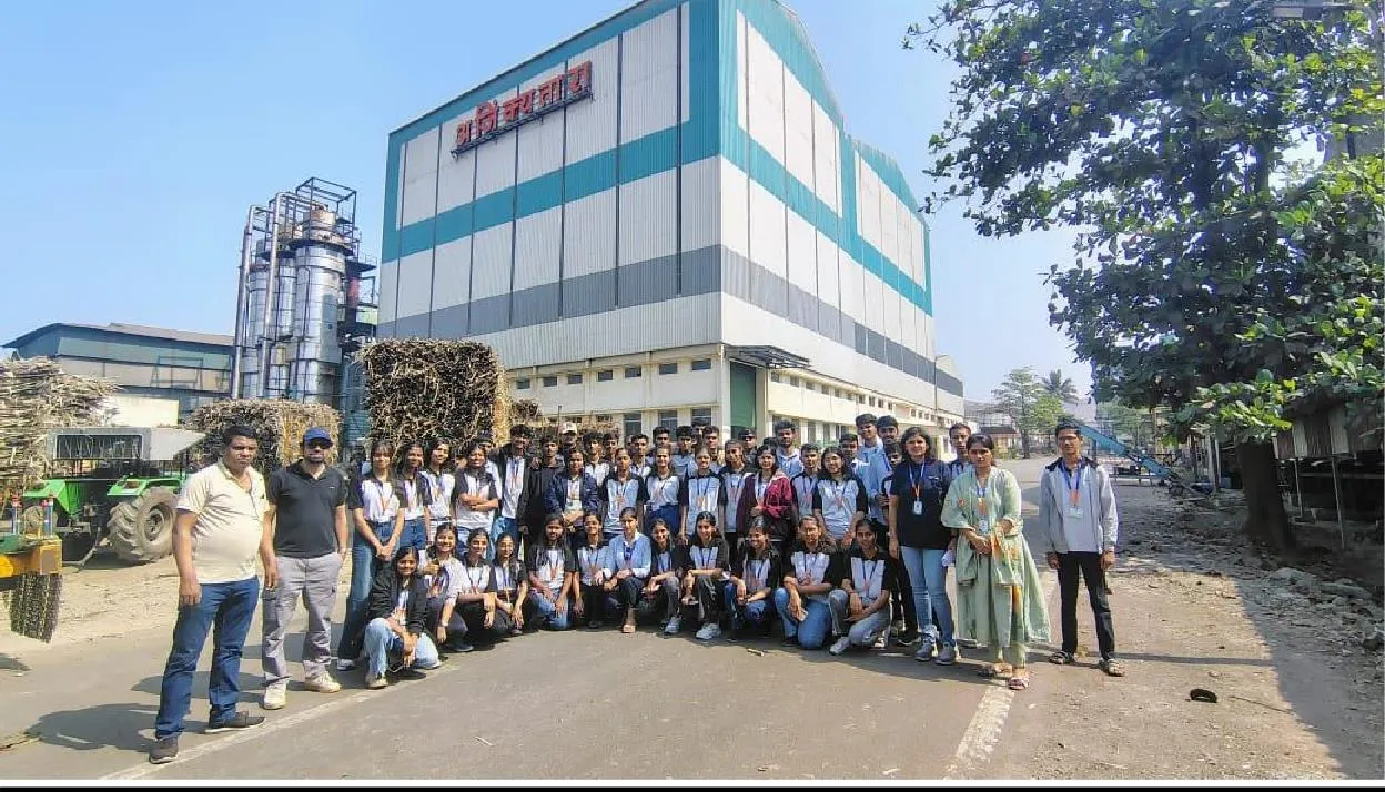 Industrial visit of FYEJ, SYEJ, TYEJ students to Ajinkyatara sahakari sakhar karkhana
