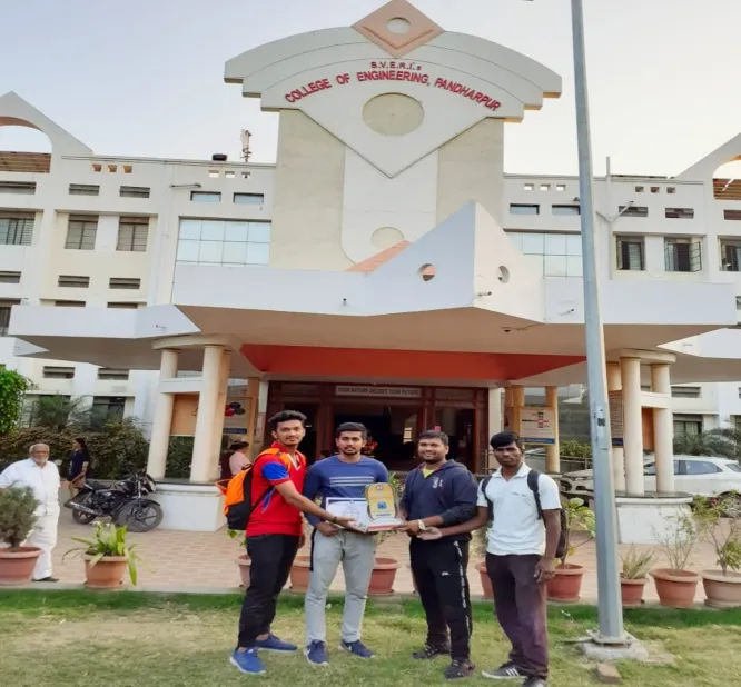 Student Participation in S.V.E.R.I.’s  College of Engineering,Phandarpur State level weight Lifting Competition1