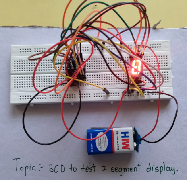 Circuit Name – BCD to test 7 segment display (DTE) SYEJ(2020-2021)