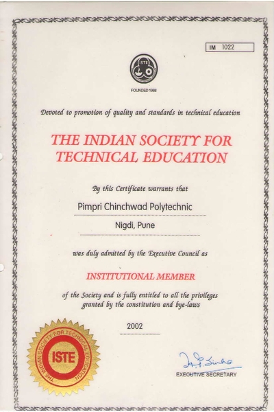 Institute Membership Certificate