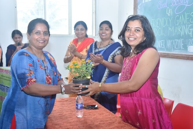 Pimpri Chinchwad Polytechnic Organized program “Eco Friendly Ganesha-Idol Making” on 27th august 2019