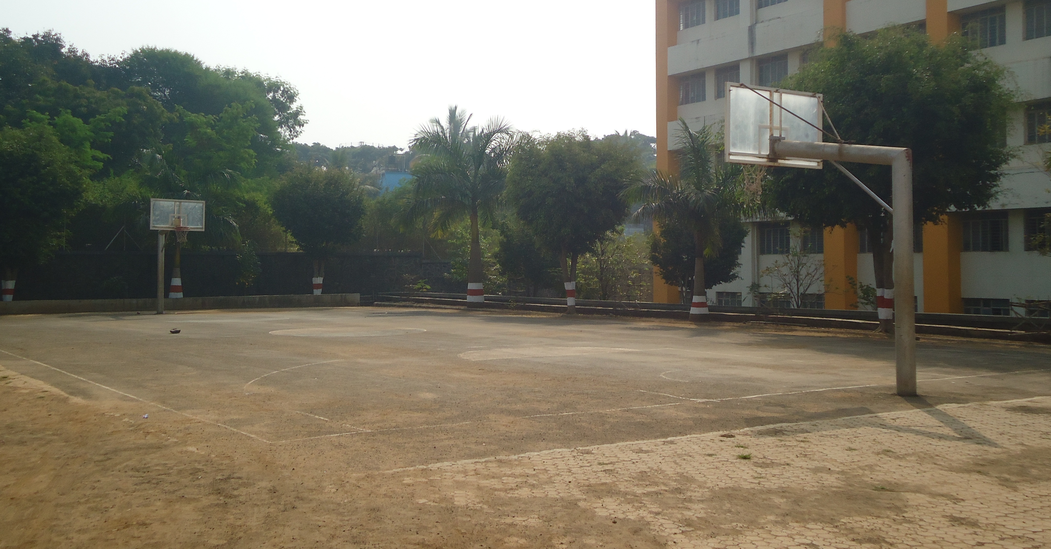 Basketball ground at Pimpri Chinchwad Polytechnic College