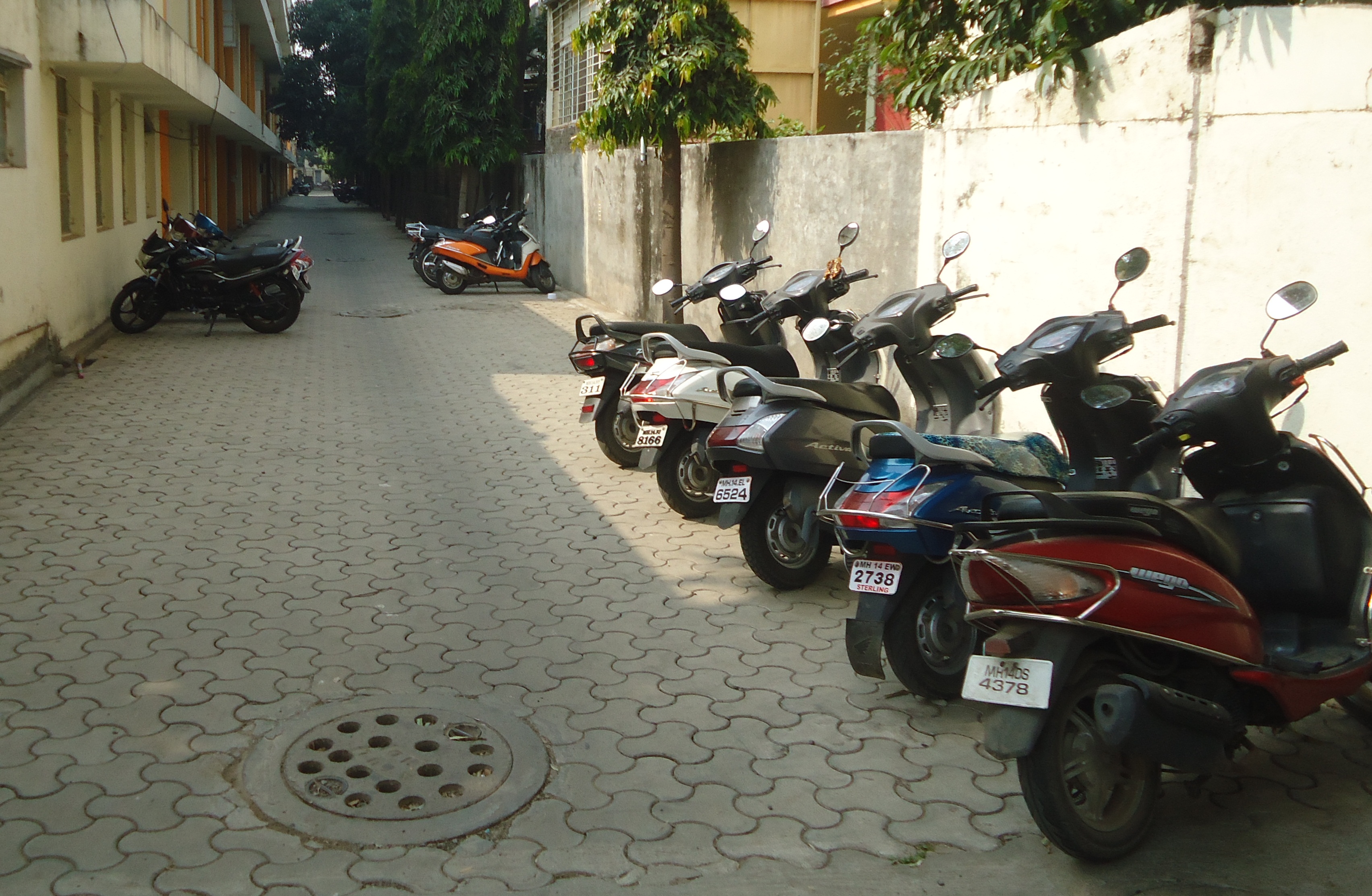 Parking at Pimpri Chinchwad Polytechnic college
