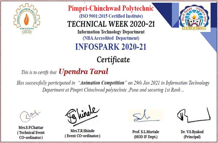 Certificates, PCP