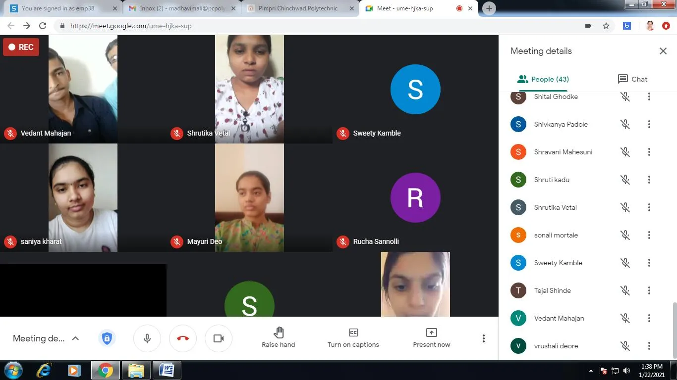 IT Department Organized Parents Meeting of SYIF, PCP