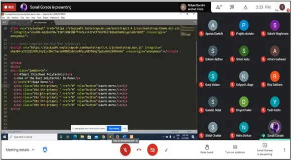Web Technologies on 21st May 2021, PCP