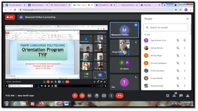 Online conduction of Orientation Program, PCP