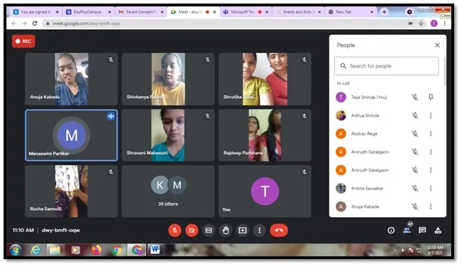 Online conduction of Orientation Program, PCP