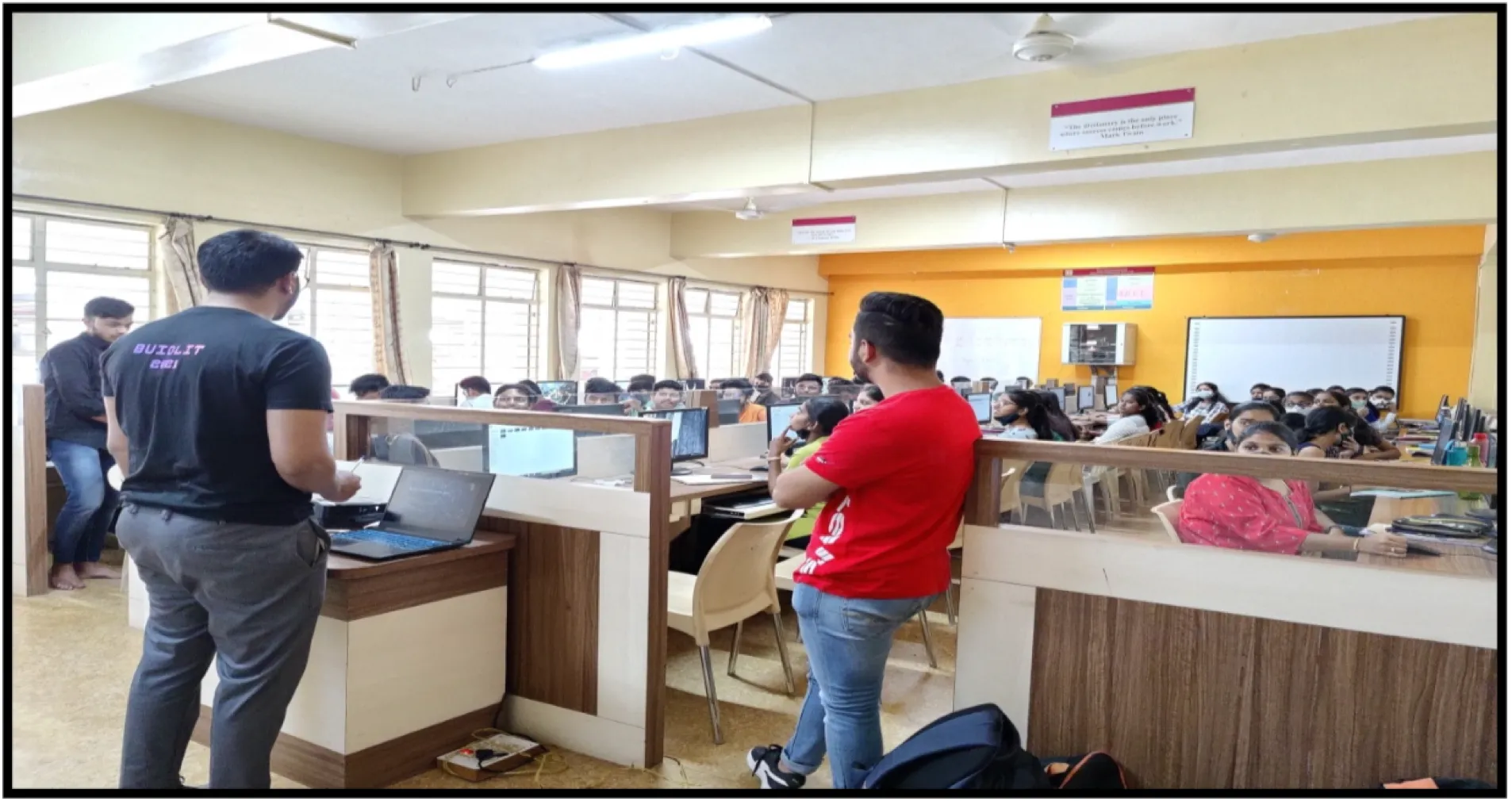 IT Department Organized Workshop for TYIF students, PCP