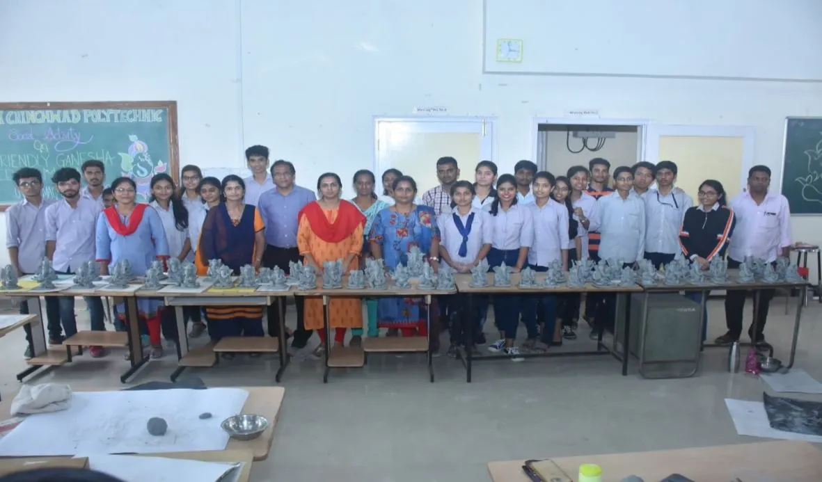 Eco friendly ganesha activity, PCPolytechnic college
