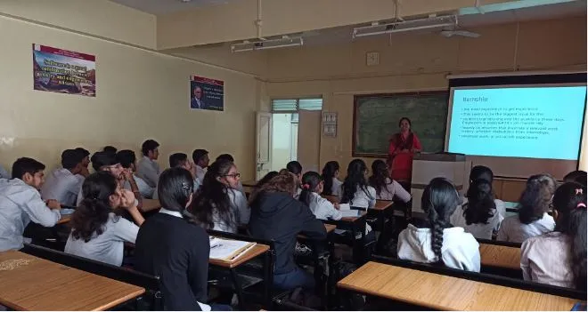 Program was arranged for SYIF and TYIF students on Importance of Internship by Prof. Mrs.M.M.Mali 1, PCPolytechnic college