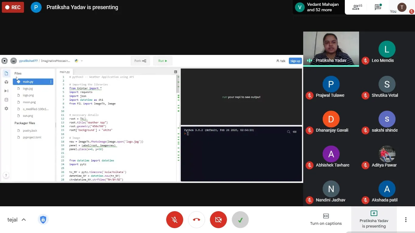 Python” on 9th November 2020, PCP