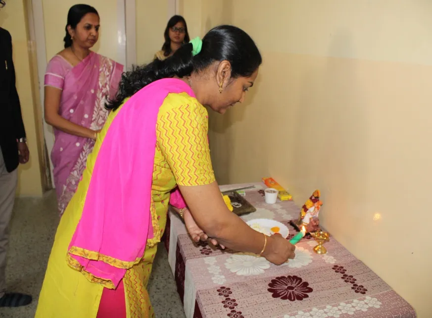 Saraswati Poojan By Guests. 1, PCPolytechnic college