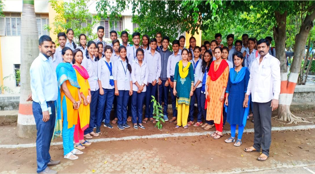 Tree plantation at college campus, PCPolytechnic college