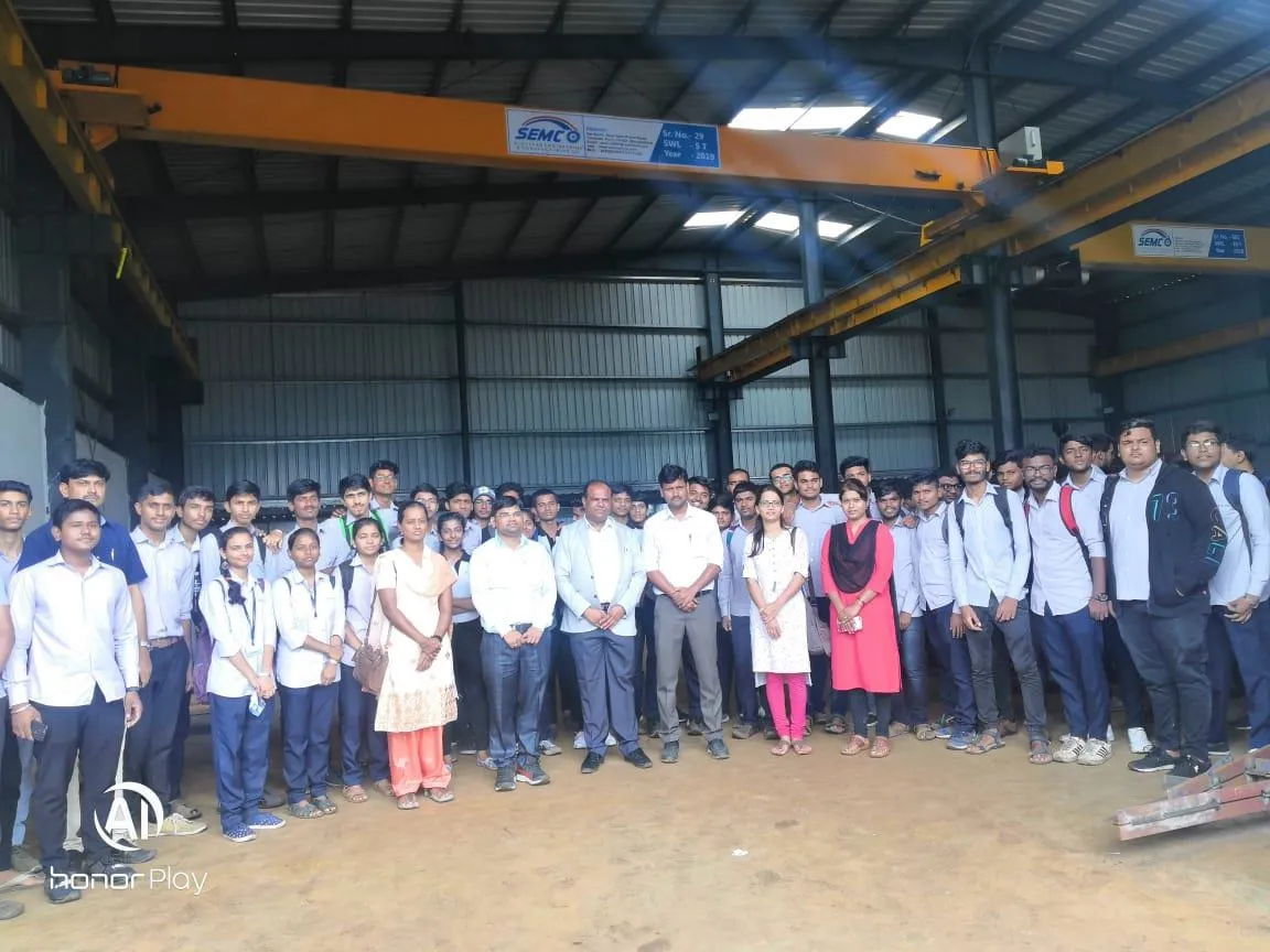 INDUSTRIAL VISIT TO SEMCO INFRACON PEB FACTORY ON 09/09/2019 SYME (REGULER)