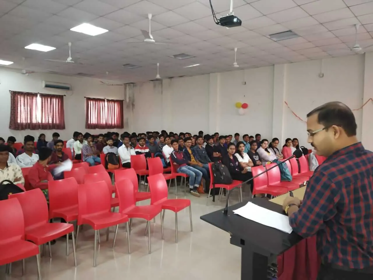 Guest lecture for Third year (regular and shift) Mechanical Students was conducted on “Quality Control and Inspection” by Prof. Nagnath K.G.on 22/01/20, PCP