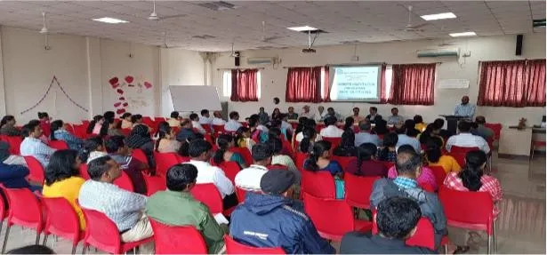 HOD Mr.S. T. Birhade guiding TYME & SYME parents during orientation program