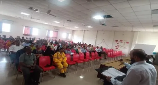 HOD Mr.S. T. Birhade guiding TYME & SYME parents during orientation program