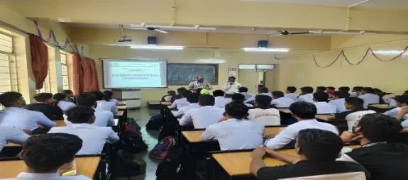 HOD Mr.S. T. Birhade guiding TYME & SYME parents during orientation program
