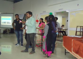 Alumni participating in fun games